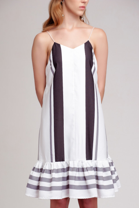 Black Stripes Indiana Dress