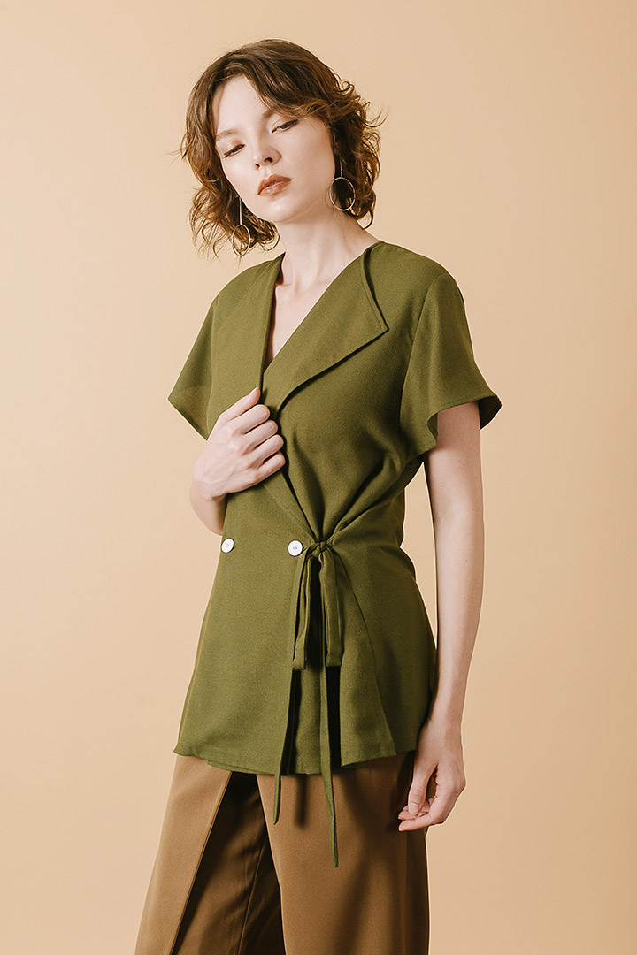 Moss Green Dover Top
