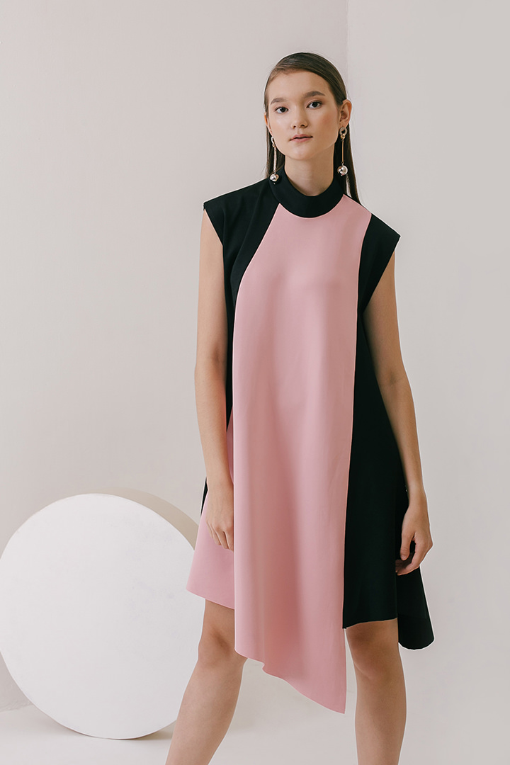 Black/Pink Manvil Dress