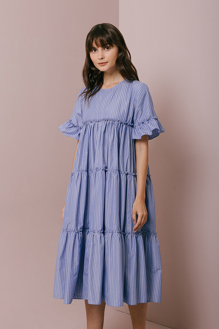 Blue Stripes Seymour Dress