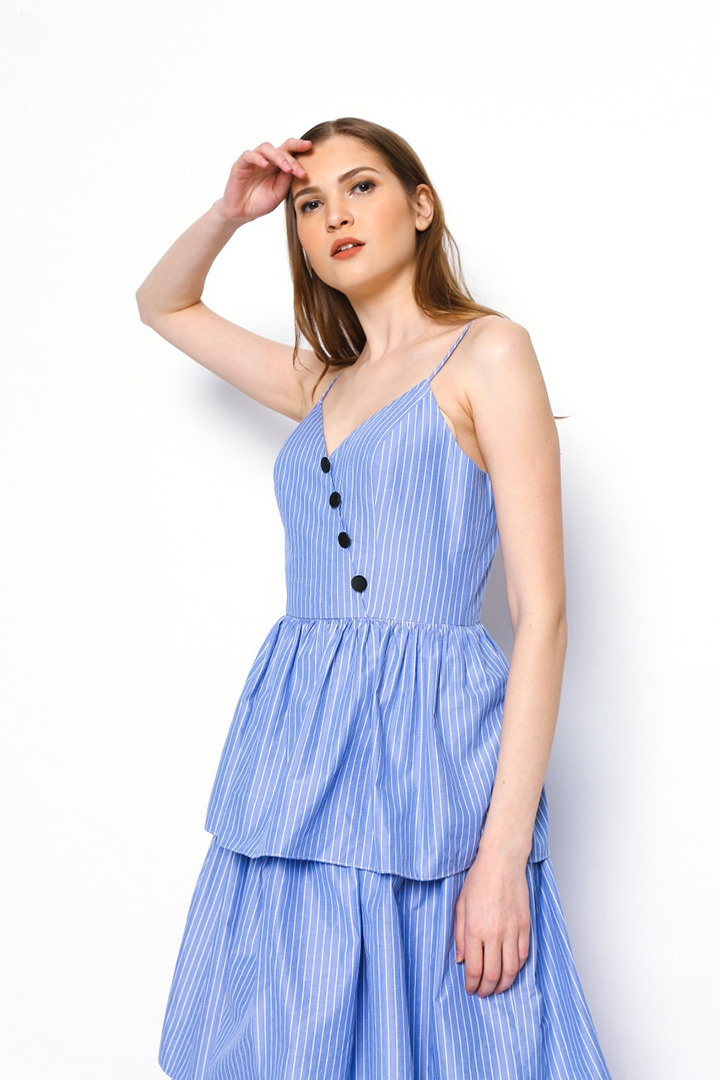 Blue Stripes Bonita Dress