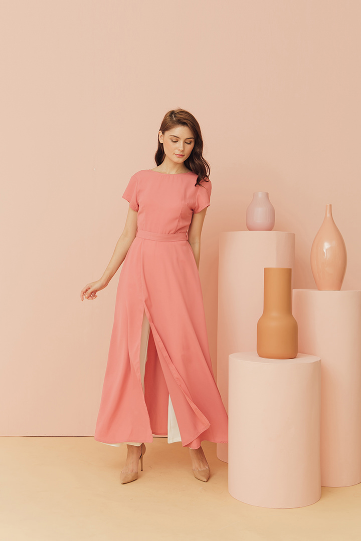 Coral Pink Rhone Dress