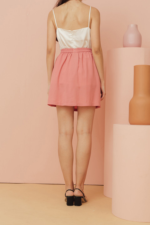 Coral Pink Suri Skirt