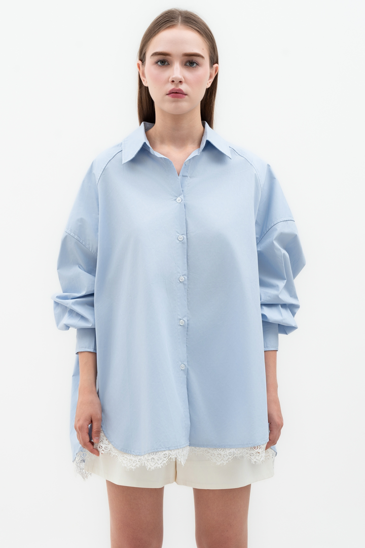 Light Blue Phineas Oversized Shirt
