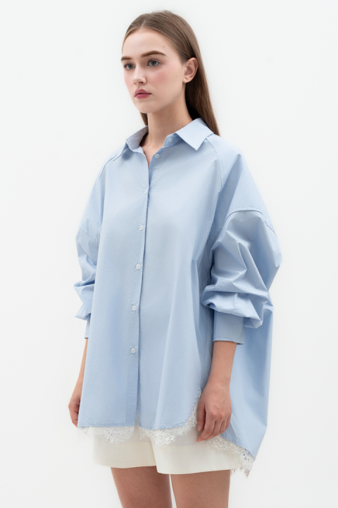 Light Blue Phineas Oversized Shirt Light Blue Phineas Oversized Shirt
