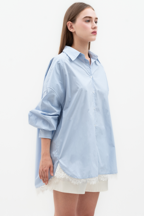 Light Blue Phineas Oversized Shirt Light Blue Phineas Oversized Shirt