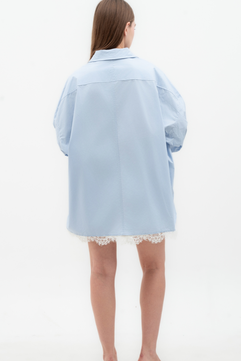 Light Blue Phineas Oversized Shirt Light Blue Phineas Oversized Shirt
