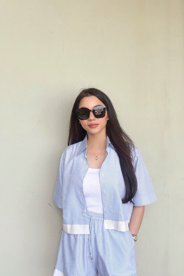 Striped Blue Lavinia Top