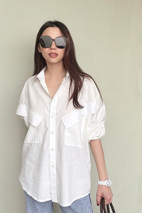 White Diele Oversized Shirt