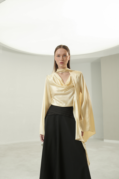 Brume Silk Top - Butter Yellow Brume Silk Top - Butter Yellow