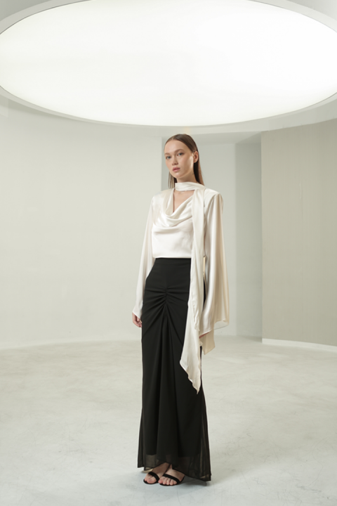 Brume Silk Top - Pearl White Brume Silk Top - Pearl White