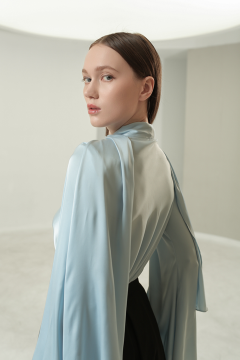 Brume Silk Top - Sky Blue Brume Silk Top - Sky Blue