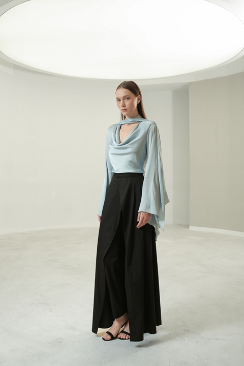 Brume Silk Top - Sky Blue Brume Silk Top - Sky Blue