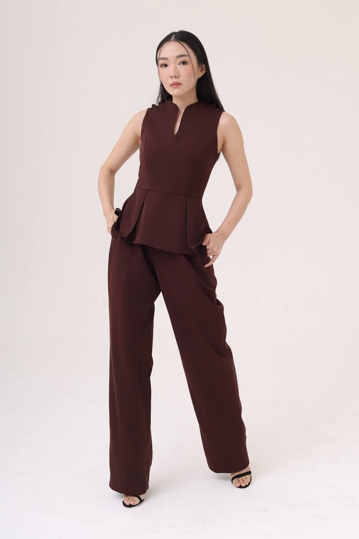 Oolong Pants in Maroon