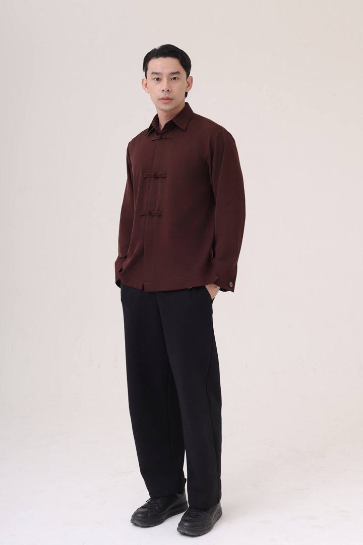 Oolong Top Men in Maroon