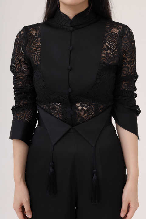 Chrysant Top in Black