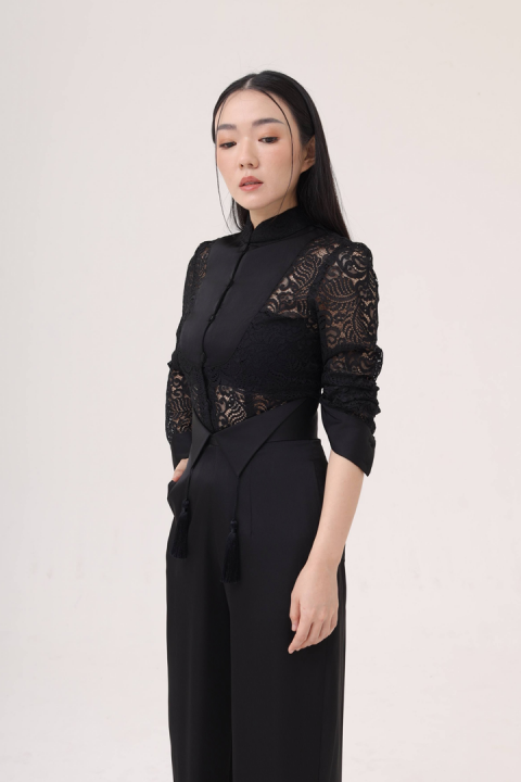 Chrysant Top in Black