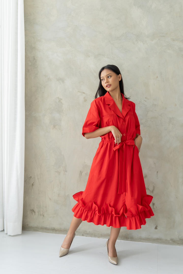 Red Biyu Dress