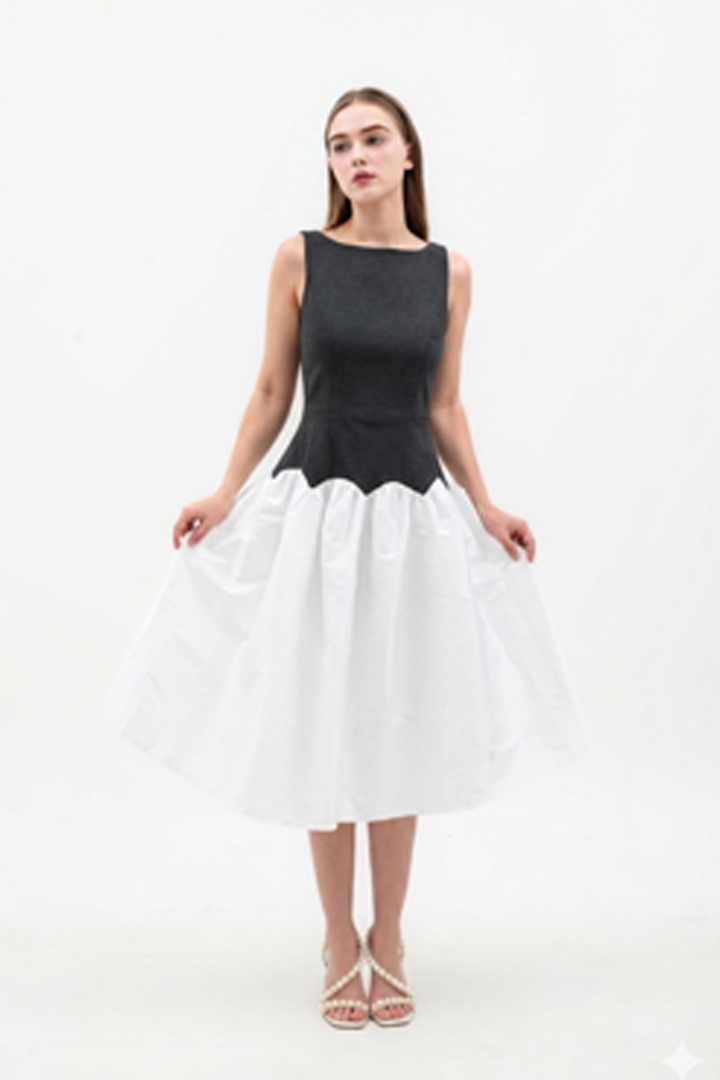 Smokey Two Toned Dune Dress