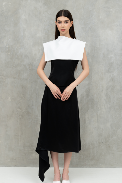 Black Isaac Midi Asymetric Skirt