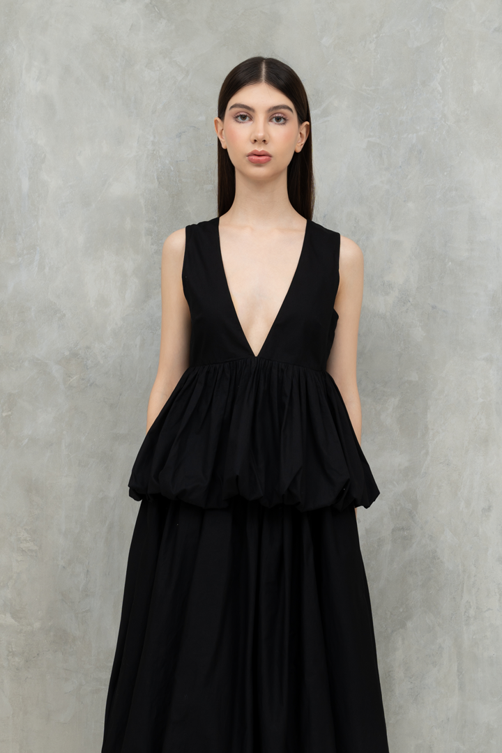 Black Alie Balloon Top