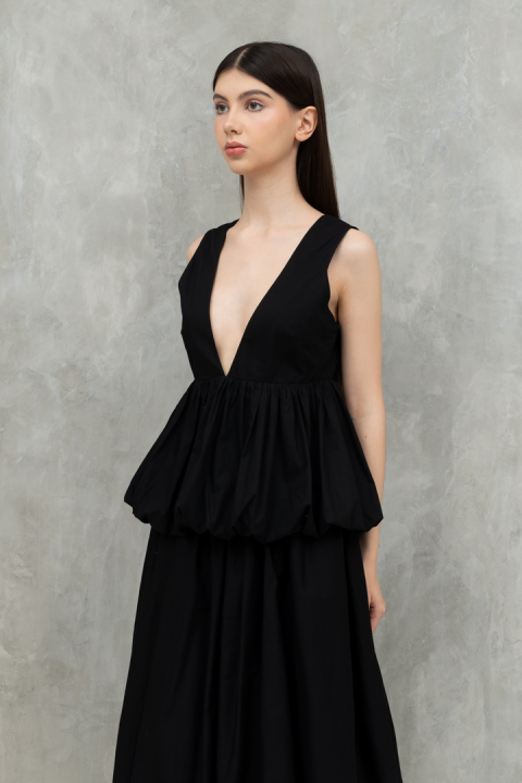 Black Alie Balloon Top