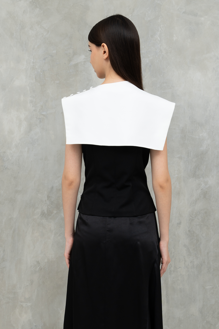 Black and White Maria Top