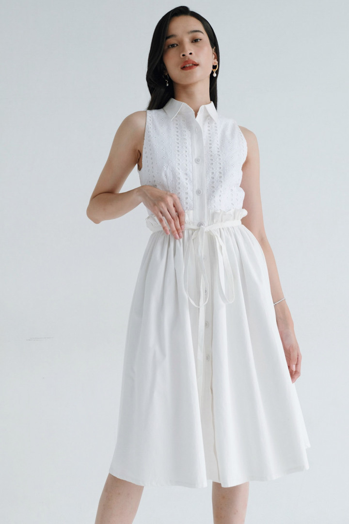 White Sandra Dress