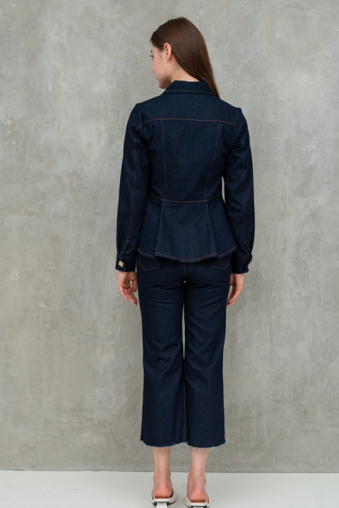 Morven Flared Raw Denim Pants