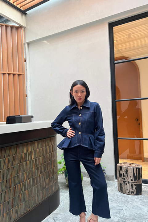 Morven Raw Denim Top