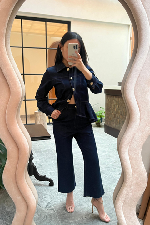 Morven Raw Denim Top