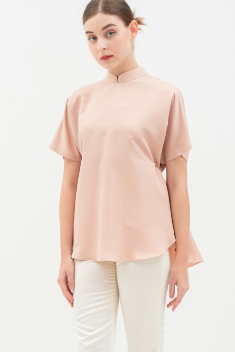 Beige Gongxi Top