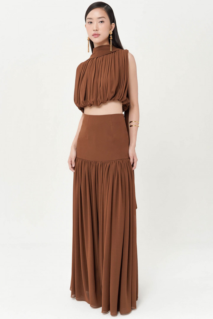 Coffee Meurice Skirt