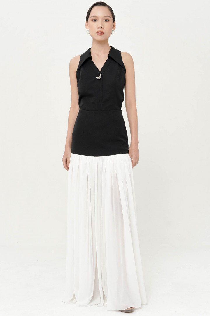 Black and White Meurice Skirt