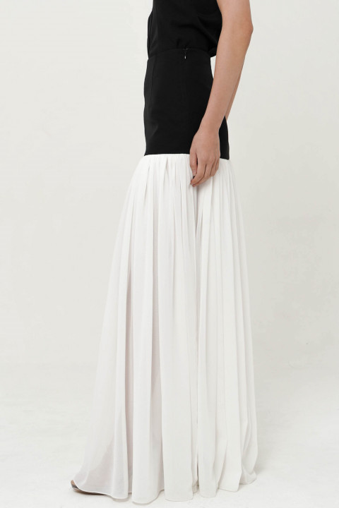 Black and White Meurice Skirt