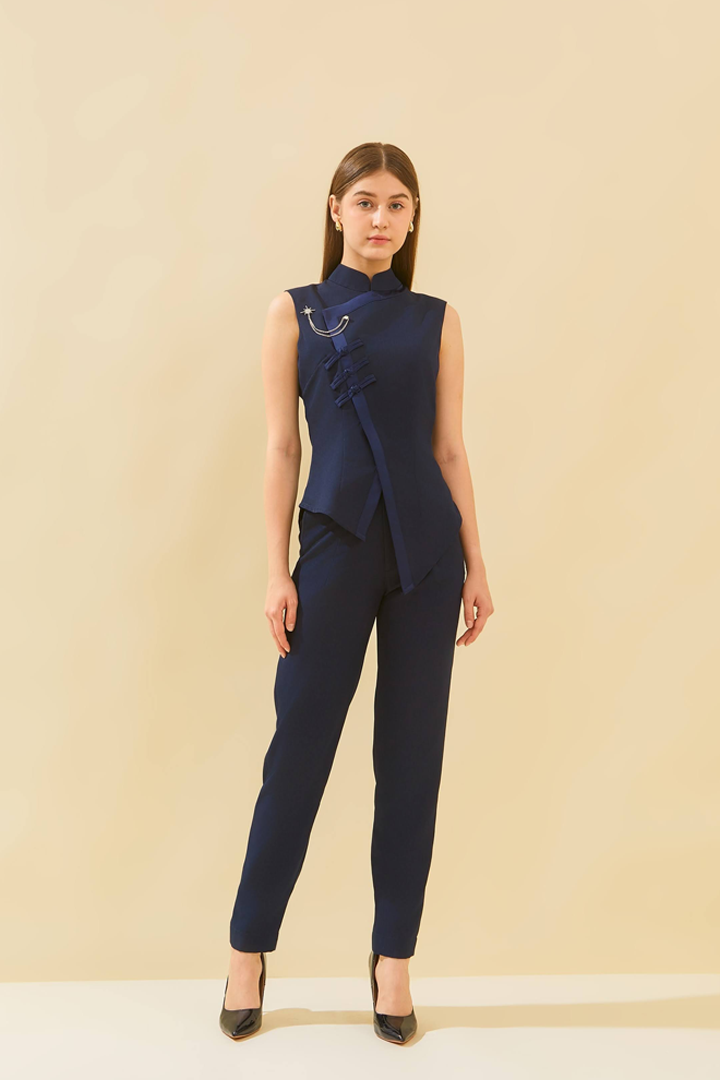 Zhu Jiang Pants in Navy