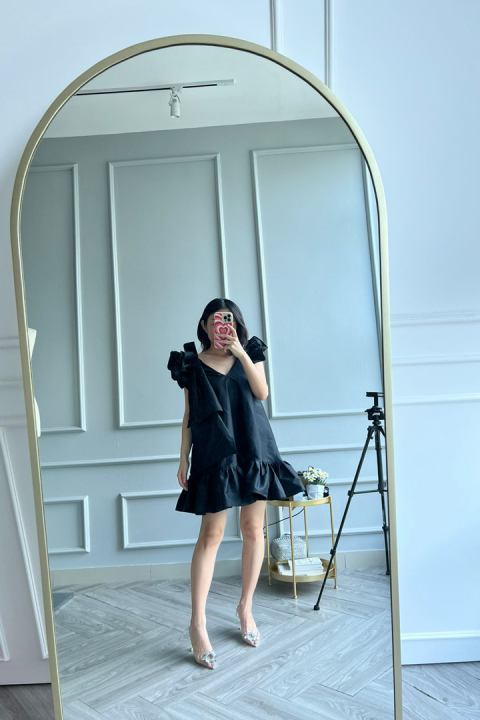 Black Puglia Dress